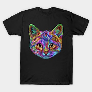 Splash Art Cat T Shirt | Gifts for Cat lovers T-Shirt